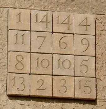 Gaudi's magic square