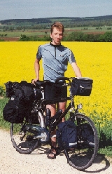 Eric tussen het koolzaad
	in de Lorraine.