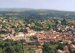 Uitzicht over Les Vans.