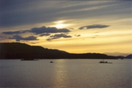 Sunset over Vancouver Island